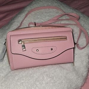 Elegant Pink Women's Wallet Crossbody